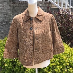 Live A Little Leather Leopard Print Jacket